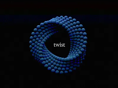 twwwisssttt 3d abstract animation c4d cinema 4d design gif gradient illustration loop motion render texture twist typography
