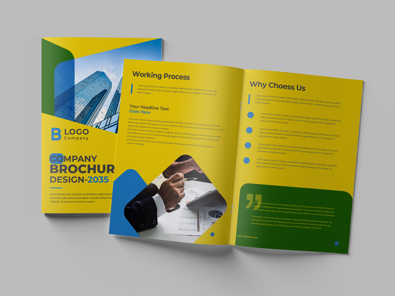 Yellow & Green Company profile by Lauren L. Beck on Dribbble