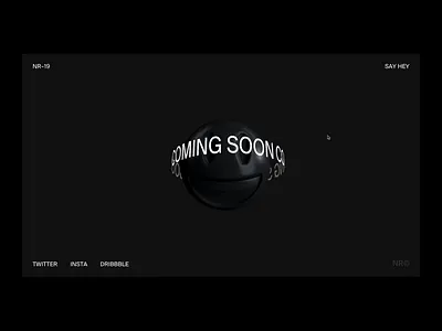 Coming Soon 😃 animation branding designer glitch interaction interaction design kinetic type portfolio product design typography ui design web web design web designer website
