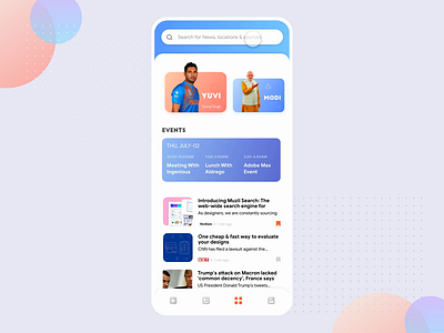News Portal Search Interaction adobe xd animation ingeniouspixel interaction interaction design ixd news news animation news app newsletter search search bar search engine ui user experience userinterface ux