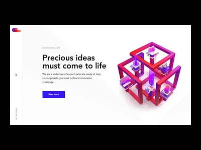 DBL - Development company website interaction 3d animation cinema4d clean design interaction landing page main page motion promo scroll ui visual web website