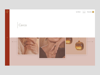 Pomellato - Search animated animation art direction creative design digital ecommerce fashion fashion store gif interaction online store pomellato principle search store ui web webdesign website
