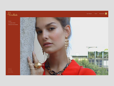 Pomellato - Homepage animated animation art direction creative design ecommerce fashion fashion store gif interaction online store pomellato principle store ui web webdesign website