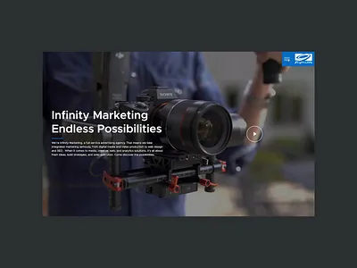 Agency Navigation clean design landing page navigation ui user interface video web web design website