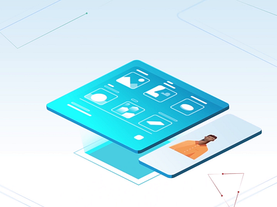 Profile. 2d animation app business people characters design digital hands illustration mobile mobile app design motion motion graphics tech explainer technology vector video yellow