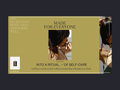A+WQ Website About Page Animation concept grid interaction interface promo typography uiux video web website
