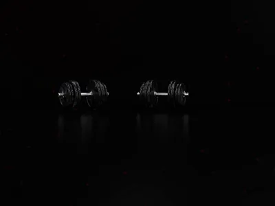 Iron Addict Logo Reveal 3d 3d animation animated animation branding cinema4d design dumbell mograph motion design octanerender