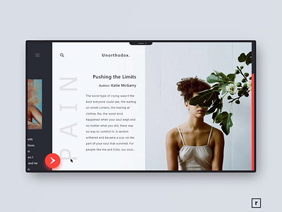 Unorthodox. | The Art of Thinking animation art clean concept design fashion inspiration landing layout minimal models motion ui uiux ux web