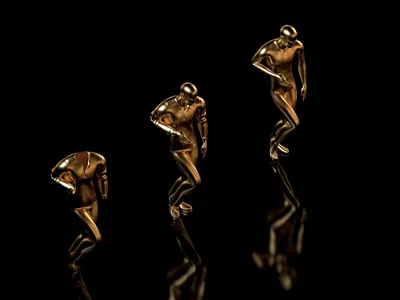 Dancing fools 3d 3d animation animation c4d design gold loop motion moxy render