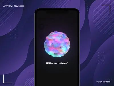 Artificial Intelligence concept ai animation app design artificial intelligence design ios motion vietnam