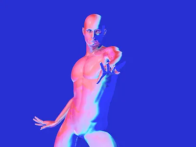 Synth Boy 3d animation 3danimation ae animation c4d design loop motion moxy sound design