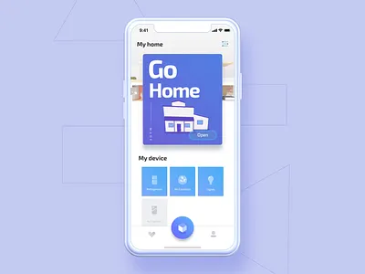 SmartHome_CardAnimation ae animation c4d design illustration motion ui