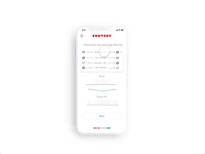 KONVERT / UX UI DESIGN design minimalism mobile app design mobile design product design ui ui design uiux ux ux design vector