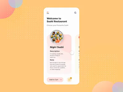 Sushi Restaurant App User Interaction adobe xd app design branding food app ingeniouspixel interaction interaction design restaurant sushi ui ux