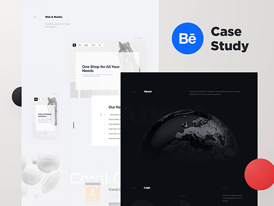 Behance Case Study animation behance casestudy desktop project rondesign ui uiux web website