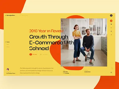 News book design fashion fashion design interface news page scrolling slide typography video web web landing page