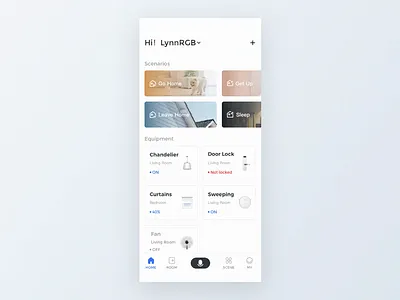 Add Device animation app design lynnrgb mobile smart home ui ux 智能家居
