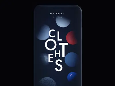 Fashion & Textile App Onboarding animated typography application ui artificial intelligence cinema 4d clothes fabric fashion futura font futuristic interface design loader machine learning material motion design neural network onboarding package scifi slides textile