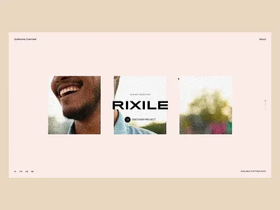 Portfolio 2019 - Project page about animation art director branding creative dev design interface interface design landing loading motion portfolio project slider typography ui ux website