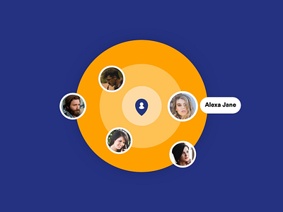 Friends Nearby ae after effects aftereffects animation app branding dashboard flat icon icons illustration microinteraction microinteractions minimal motion graphics principle ui ux vector web