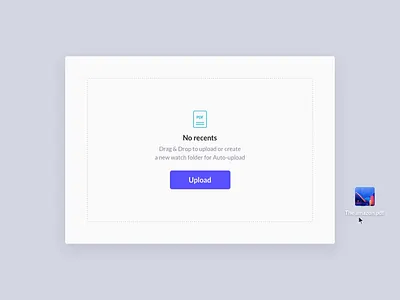 Drag & Drop upload add animation charging clean count design drag drop files interaction interface lima motion pdf peru ui upload ux web