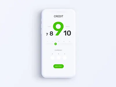 Privat24 Banking App - Credit Calculator Animation after effects animation app bank banking calculator credit design finance fintech gif interaction mobile motion mp4 smooth transition ui ux video