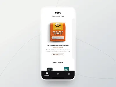 Otto animation app application behance case study clean coffee detail view ios light minimal mobile motion design otto ui