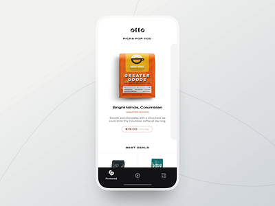Otto animation app application behance case study clean coffee detail view ios light minimal mobile motion design otto ui