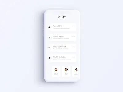 Privat24 Banking App - Chat Animation after effects animation app bank banking chat design finance fintech gif interaction message mobile motion mp4 smooth transition ui ux video