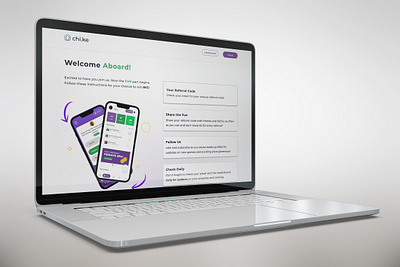 Landing Page - Play ChiKe landing page ui web design