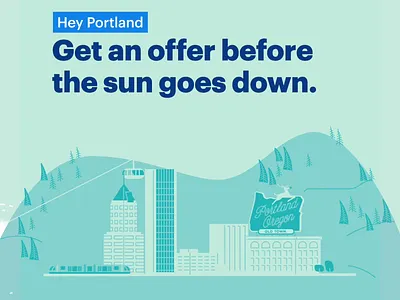 Opendoor in Portland animation branding design flat illustration shrimp vector