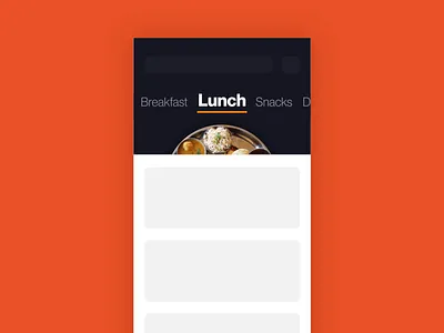 Contextual Tabs after effects animation app design food gif ios motion plate prototype spin swiggy tabs ui ux