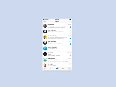 Customize swipes and add Archiving feature action animation application case study channel chat custom design ios messenger mobile product research setting swipe telegram ui ux
