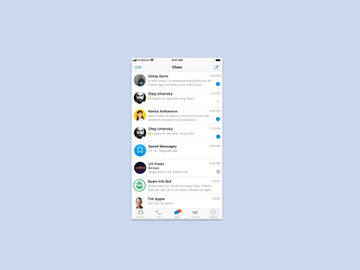 Customize swipes and add Archiving feature action animation application case study channel chat custom design ios messenger mobile product research setting swipe telegram ui ux