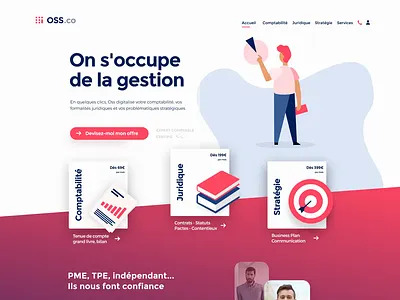 Smart accounting web app animated art direction branding ui ux visual identity