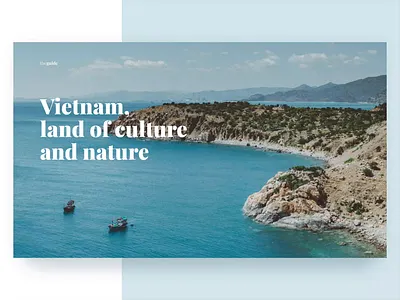 Travel Guide Website Concept animation design travel guide ui vietnam web design website