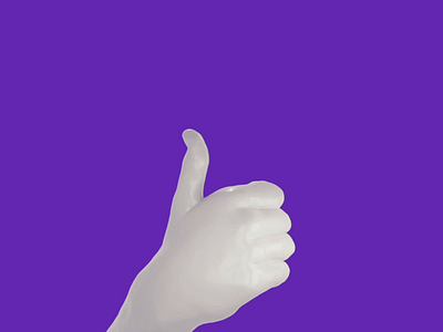 The second place animation contest fire hand like thumb