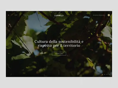 Enoteca Lunelli - layer menù animated animation art direction creative design digital ecommerce ferrari gif interaction online store principle store ui web webdesign website
