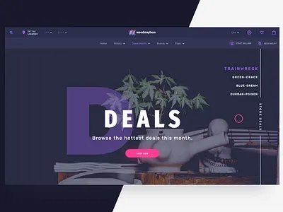 Deal Interaction after effect animation app cannabis deal ecommerce interaction online shop typography ui user interface ux web website