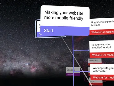 Knowflow VR cards cards ui interface design mindmap virtual reality virtualreality vr