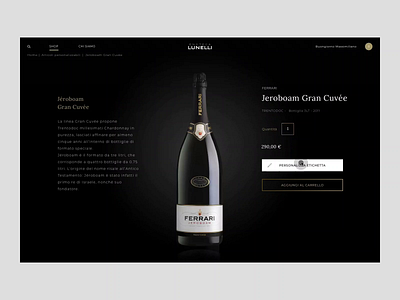 Enoteca Lunelli - Item Customizer animated animation art direction creative design digital ecommerce ferrari gif interaction online store principle store ui web webdesign website