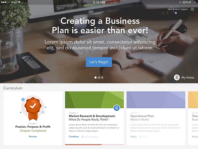 Business Education App - Animation app animation app design design ipad motion design ui ux design