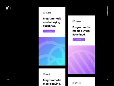 Alvolia — Ads abstract ads advertising alvolia animation app arrow branding design flat icon illustration logo minimal typography ui ux vector web website