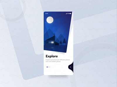 Lucations Animated Onboarding Screens after effects animated gif animation app clean gif illustration ios mobile motion design onboarding travel ui ux walkthrough