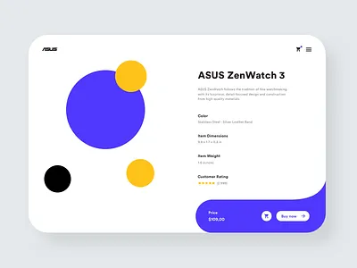Ecommerce Shop animation colors design desktop ecommerce ecommerce design interaction interaction design minimalist smart smartwatch ui ui design user interface watch web web app web design
