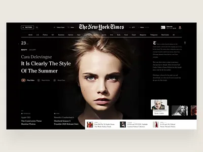 News apple book business design fashion fashion design interface mountains movie news newspaper page scrolling slide typography unsplash video web web landing page