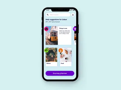 Independent Travel App Concept app interaction interface ios mobile mobile app mobile design mobile ui mobile ux recommendations swipe tinder transition travel travel app ui ux