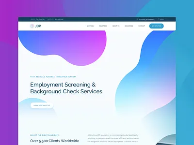 Employment Screening Homepage employee homepage screening sketch ui uiux ux web webdesign