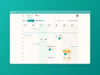 HeyTimi Calendar app brand calls design digital education future germany launch munich online platform startup students studio web