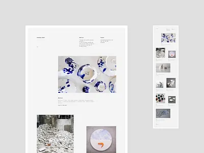 Arek Szwed Portfolio animation cargocollective ceramics design minimalistic portfolio uidesign web webdesign